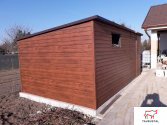 WOOD Z001 - záhradný domček z plechu v dekore dreva 6 x 3 m-2-SK