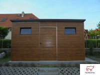 WOOD Z004 - záhradný domček z plechu v dekore dreva 3 x 5 m-5-SK