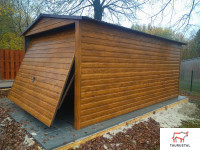 WOOD Z007 - záhradný domček z plechu v dekore dreva 3 x 4 m-2-SK