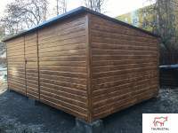 WOOD Z008 - záhradný domček z plechu v dekore dreva 5,5 x 3 m-4-SK